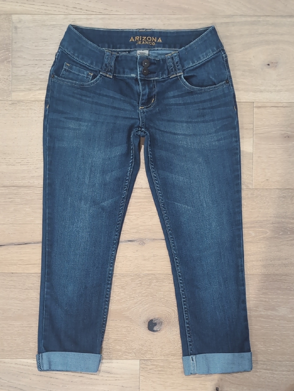 Arizona Jean Company Dark Blue Cropped Skinny Jeans